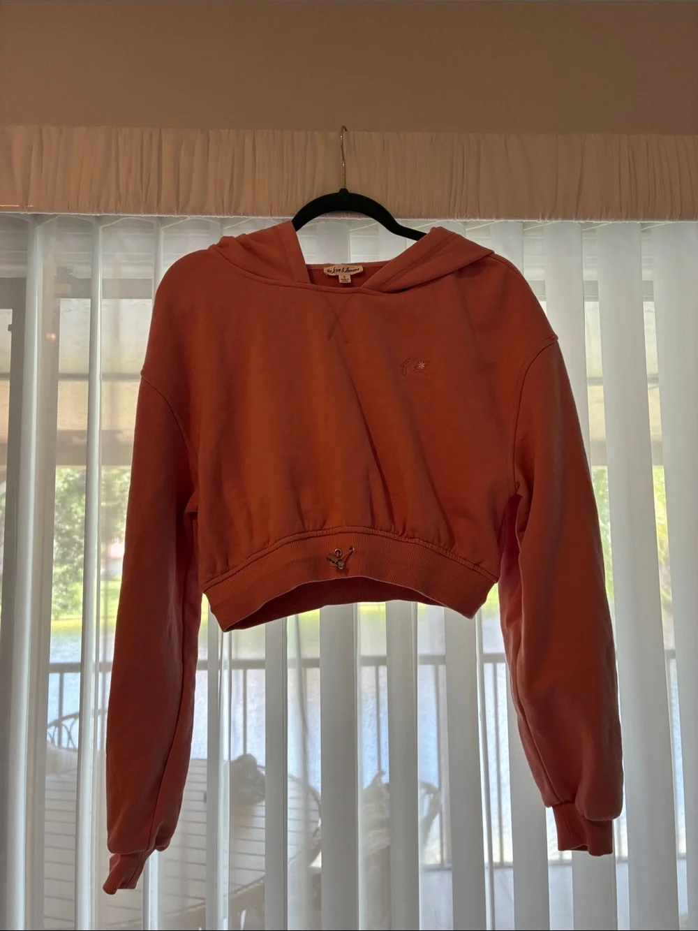FOR LOVE AND LEMONS X VICTORIA SECRET JOSIE CROPPED HOODIE SWEATSHIRT